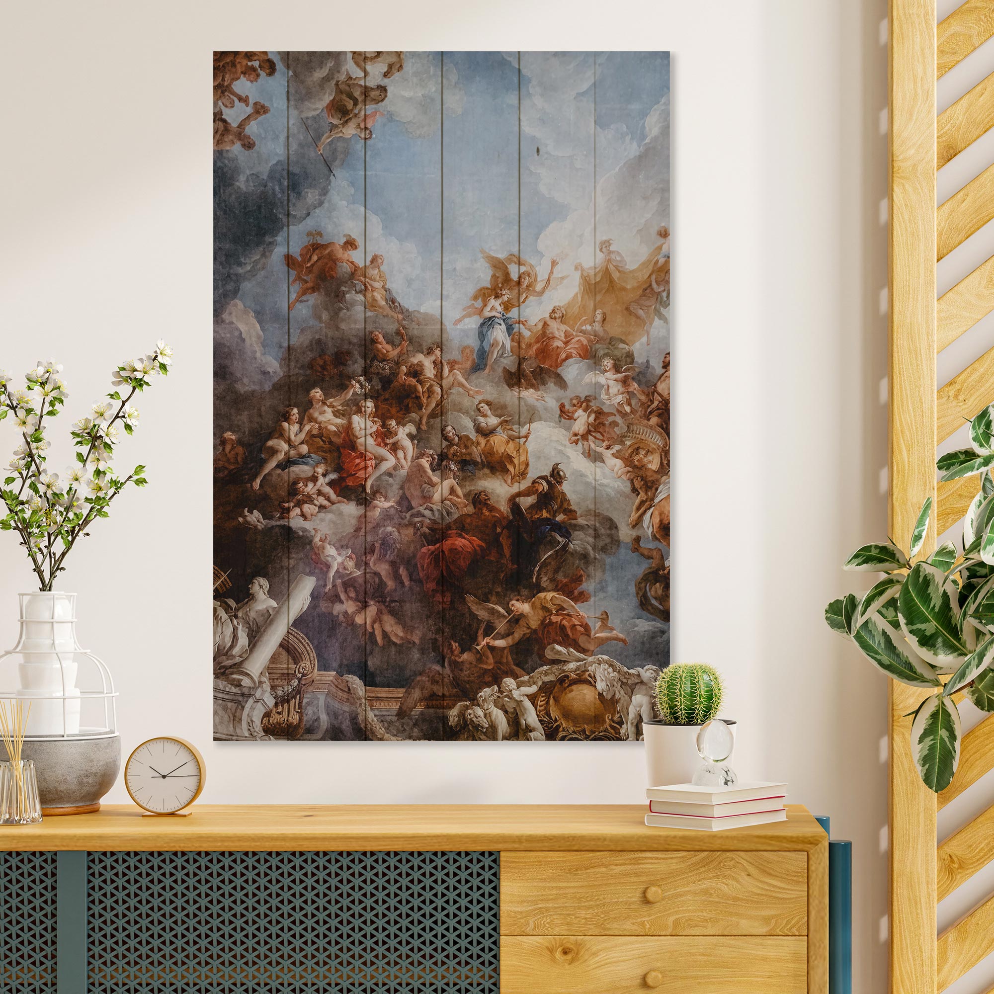 Bild Holz Das Werk von Michelangelo-50x70 cm
