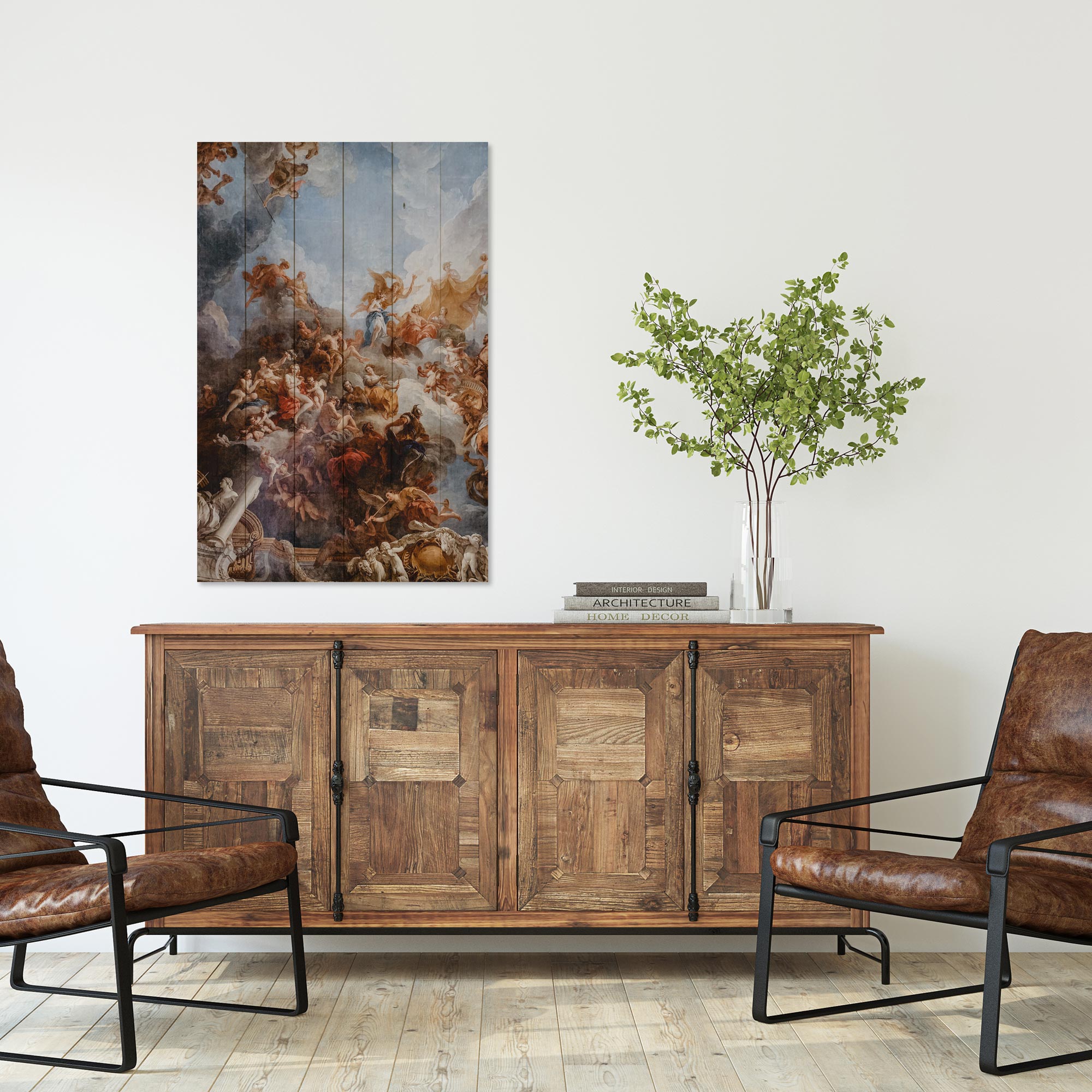 Bild Holz Das Werk von Michelangelo-50x70 cm