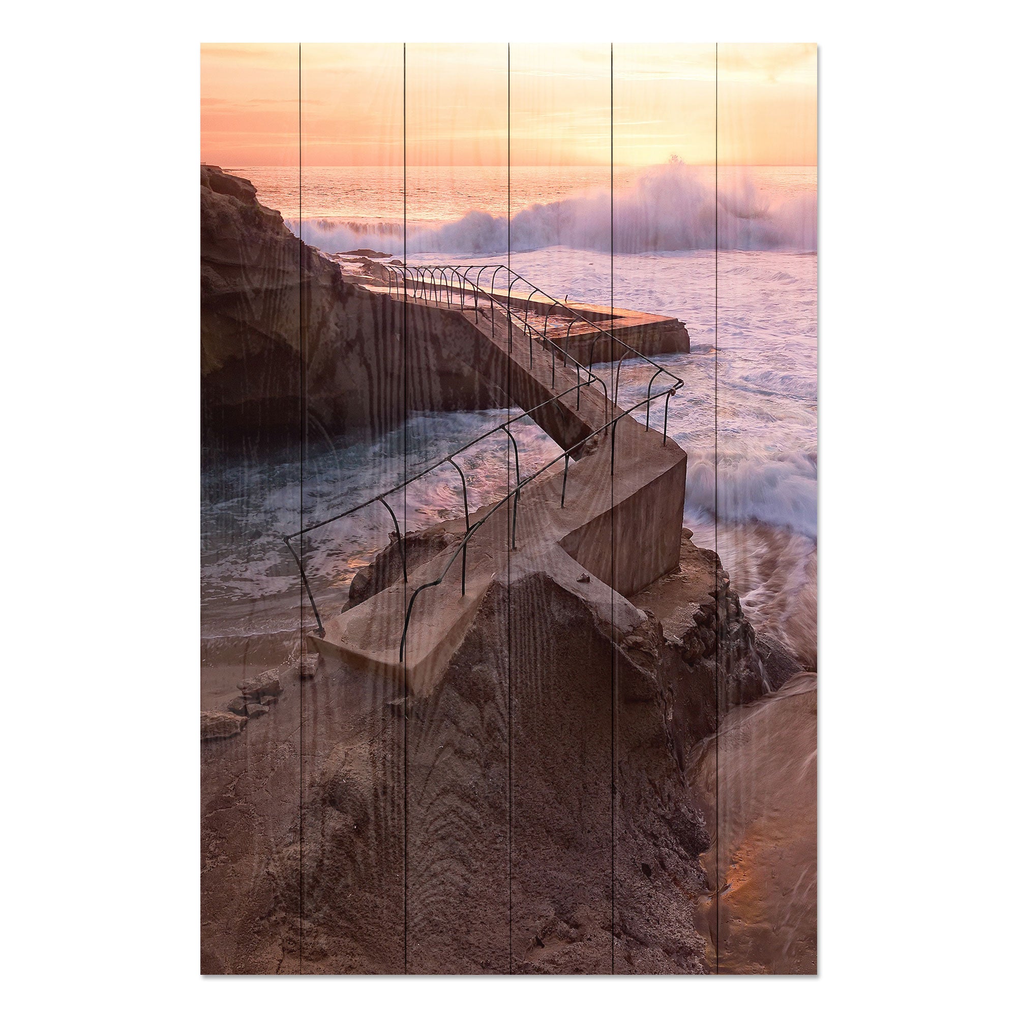 Bild Holz Meeressturm-50x70 cm