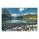 Obraz Wood Tyrkysové jezero a hory-70x90 cm