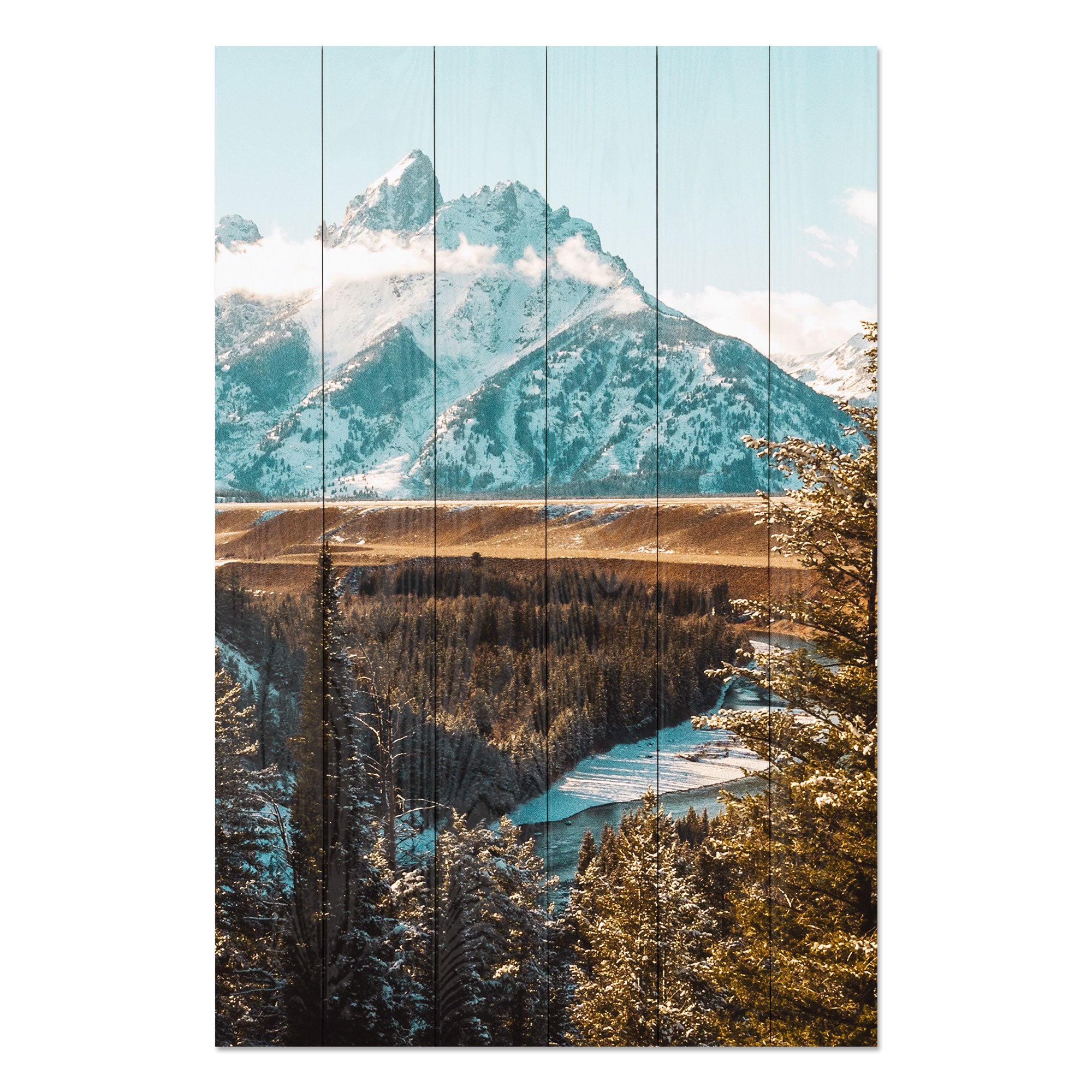 Bild Wood Berglandschaft-40x60 cm