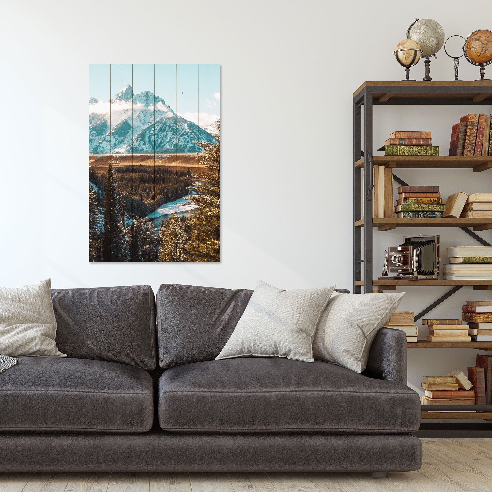 Bild Wood Berglandschaft-30x40 cm