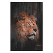 Obraz Wood Lion Profile-50x70 cm
