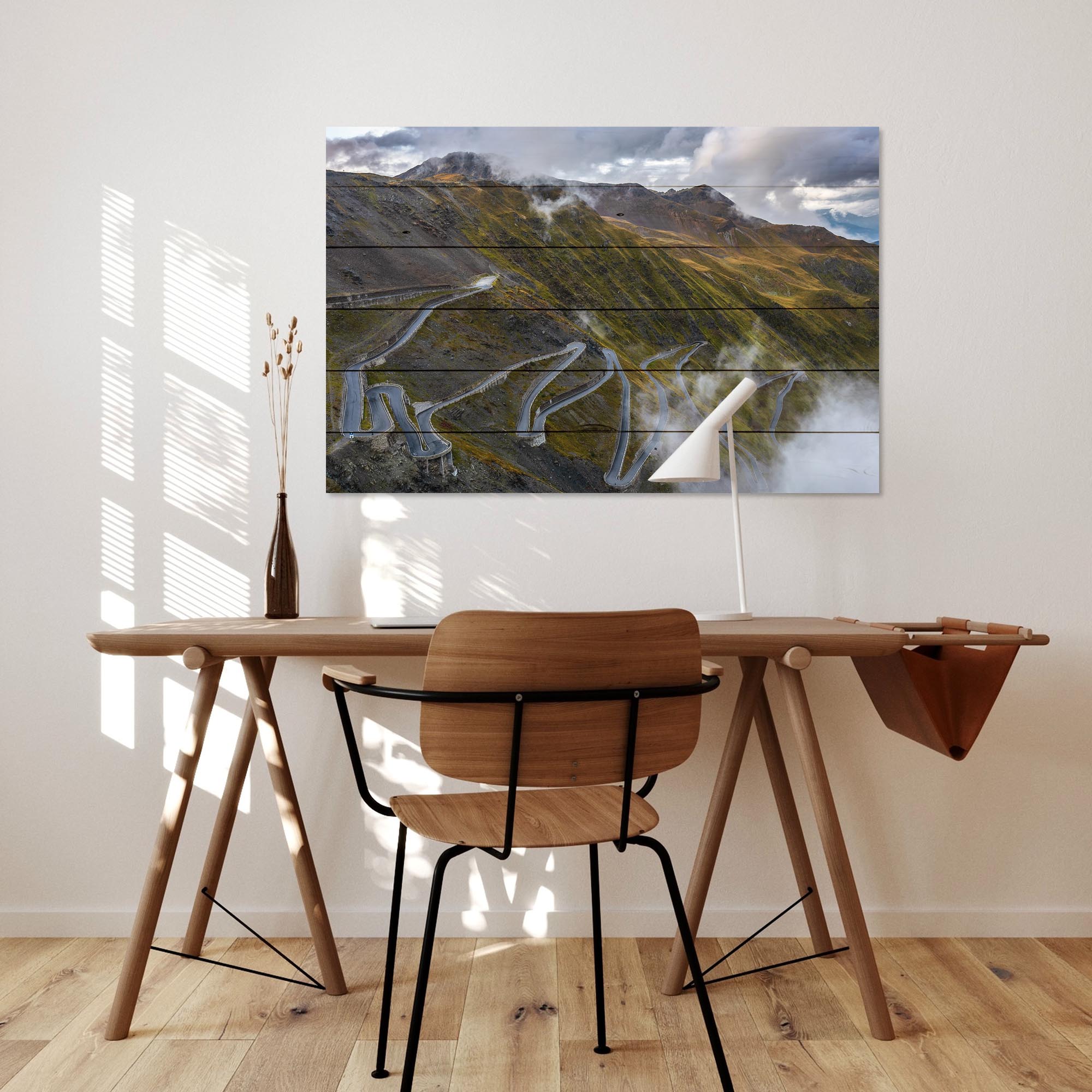 Obraz Wood Passo Dello Stelvio-20x30 cm