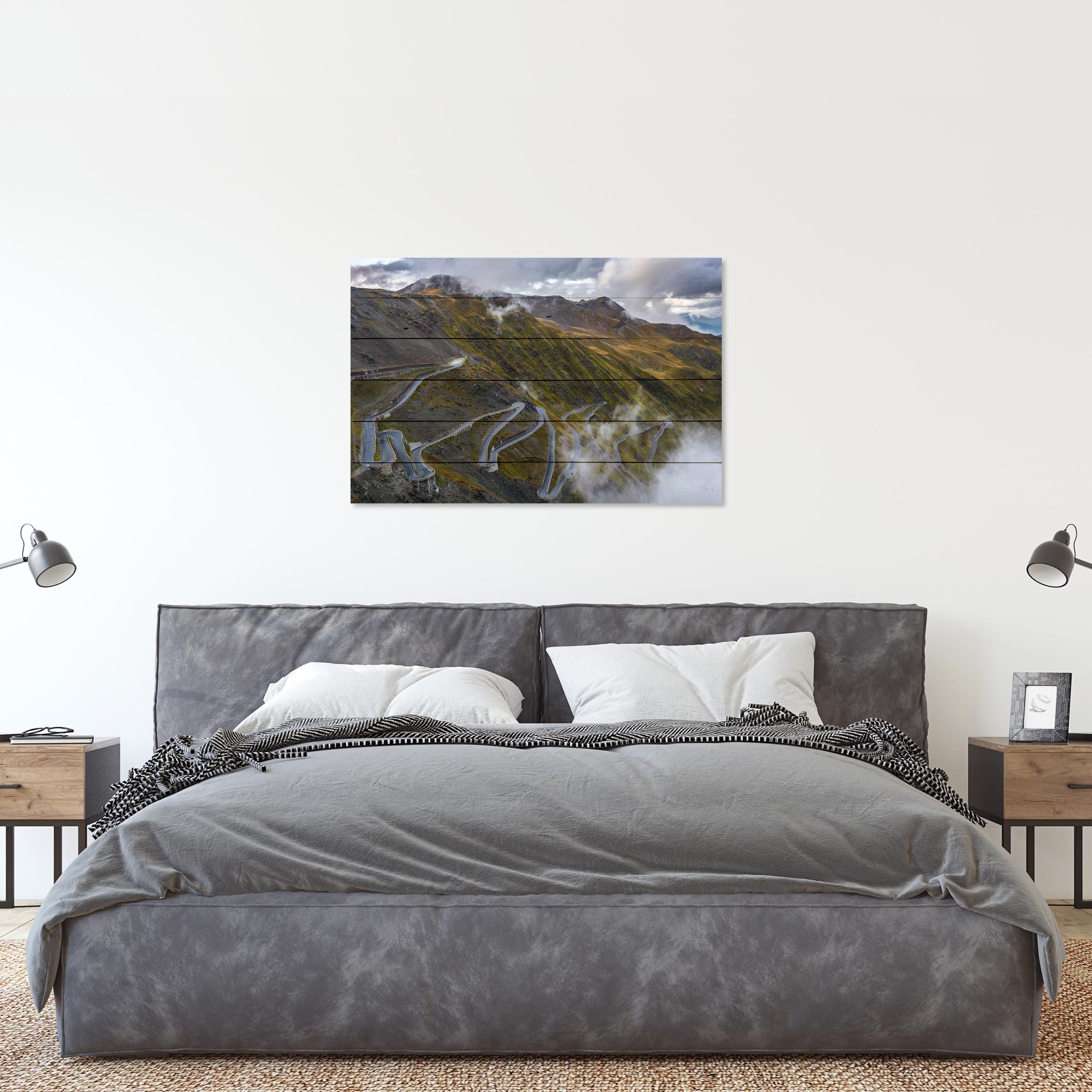 Obraz Wood Passo Dello Stelvio-20x30 cm