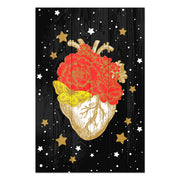 Obraz Wood Heart in the Galaxy-50x70 cm