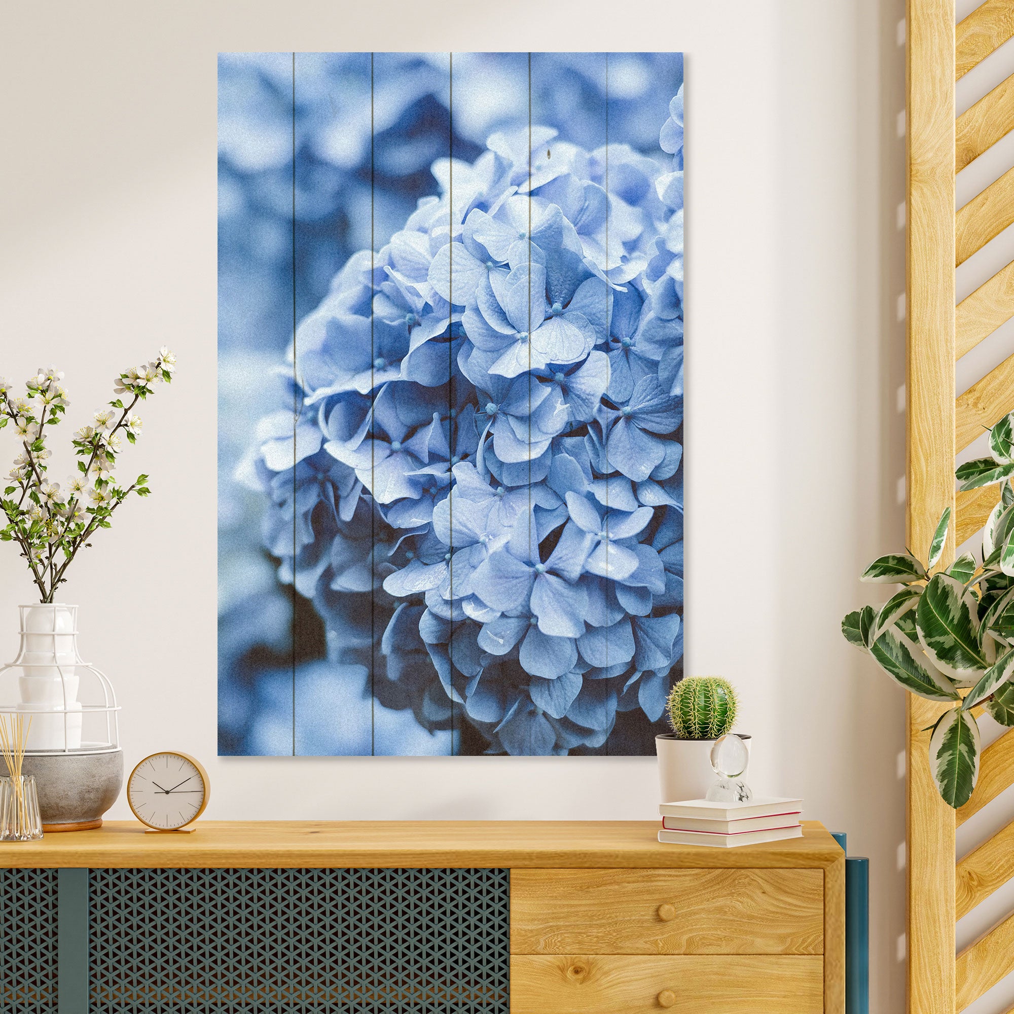 Obraz Wood Hydrangea