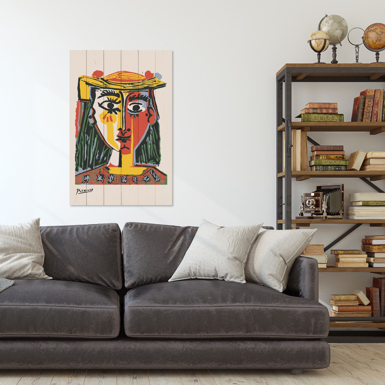 Obraz Wood  Picasso Abstract 1-70x90 cm