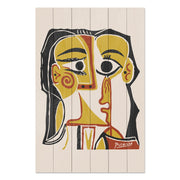 Obraz Wood Picasso Abstract 2-20x30 cm