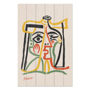 Obraz Wood Picasso Abstract 3-30x40 cm