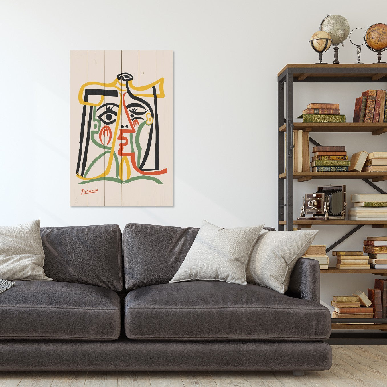 Obraz Wood Picasso Abstract 3