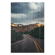 Obraz Wood Scenic Road in the Mountains-30x40 cm
