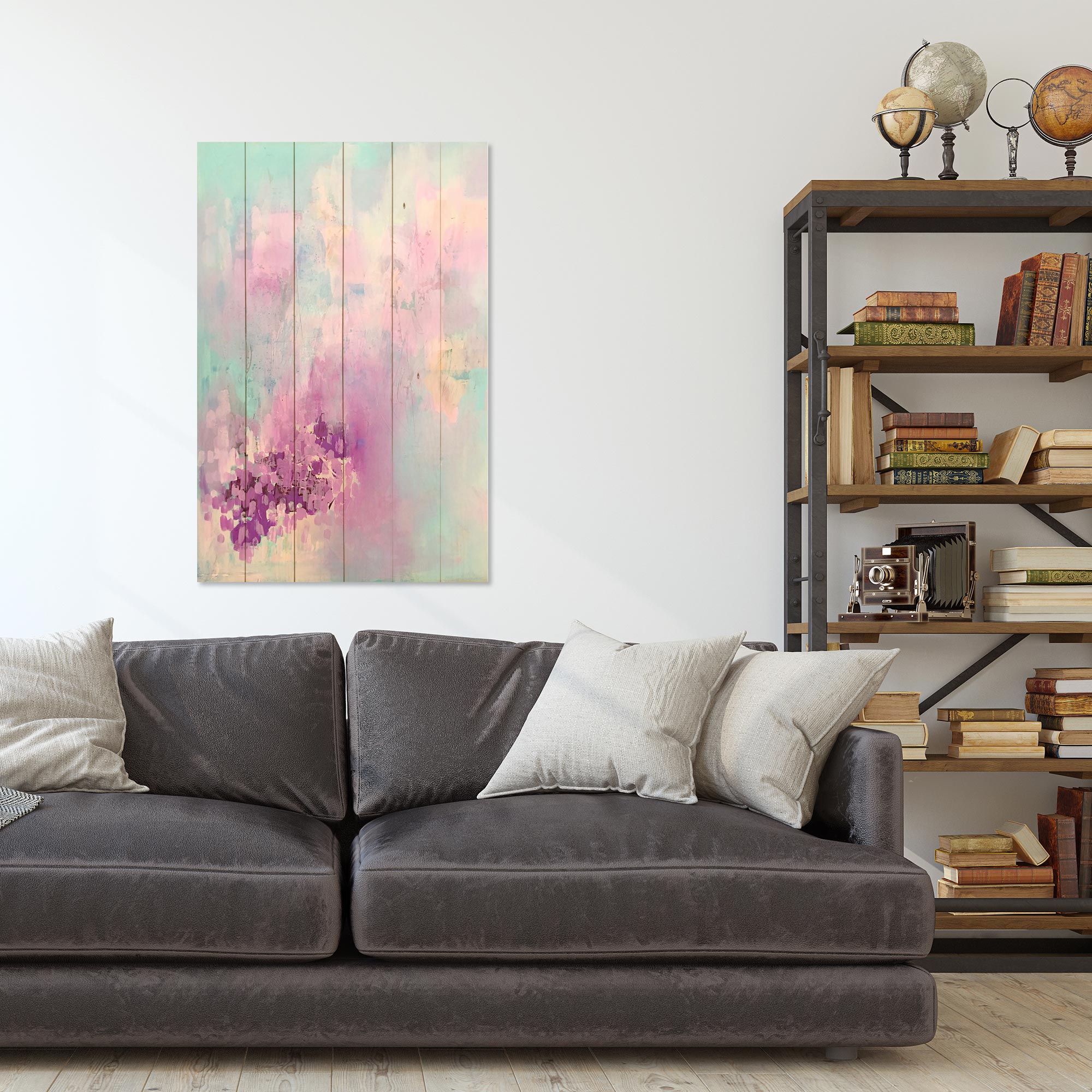 Obraz Wood Colorful Thoughts-20x30 cm