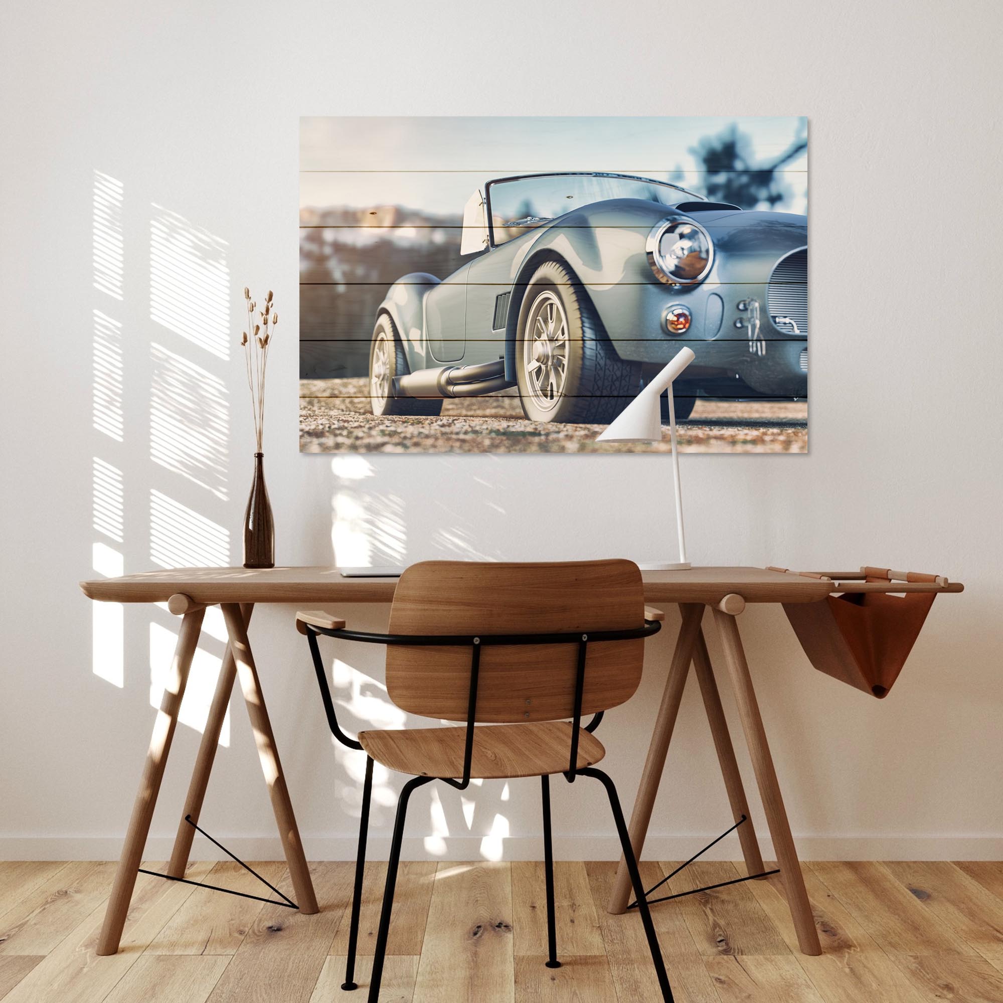 Wood Picture Classic Retro Car-50x70 cm
