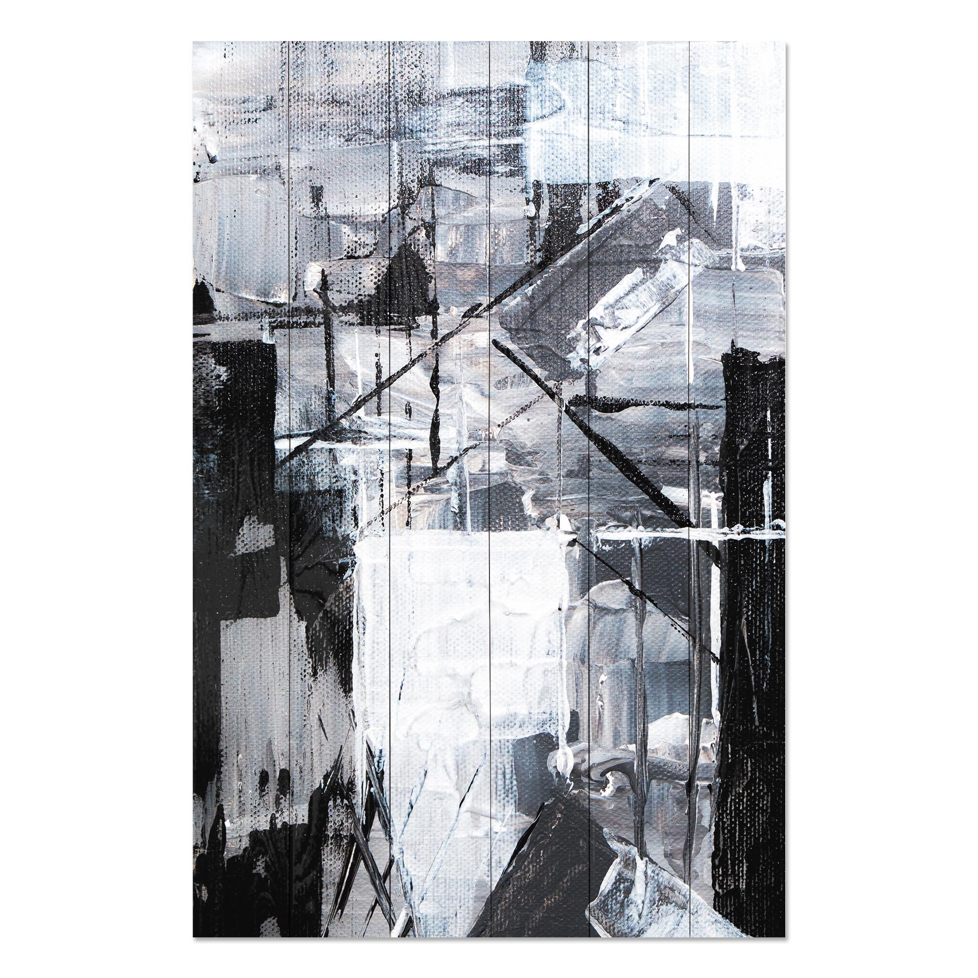 Obraz Wood Geometric Shapes-30x30 cm