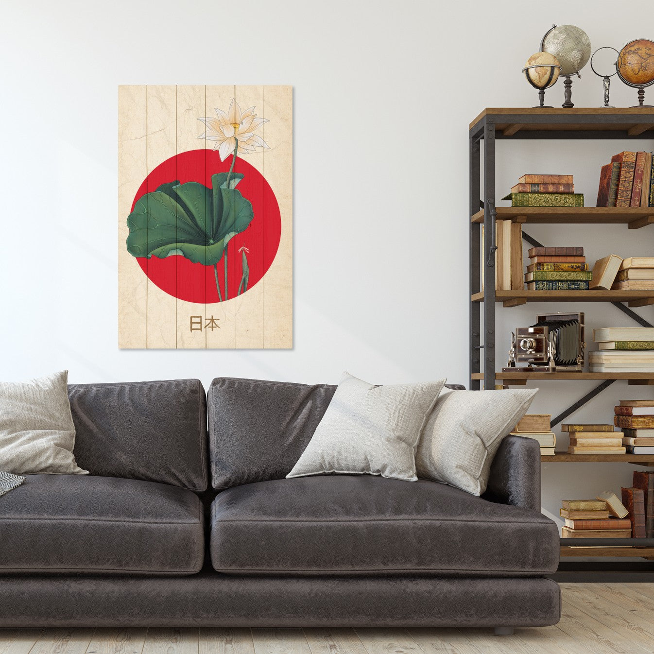 Obraz Wood Japanese Collage-50x70 cm