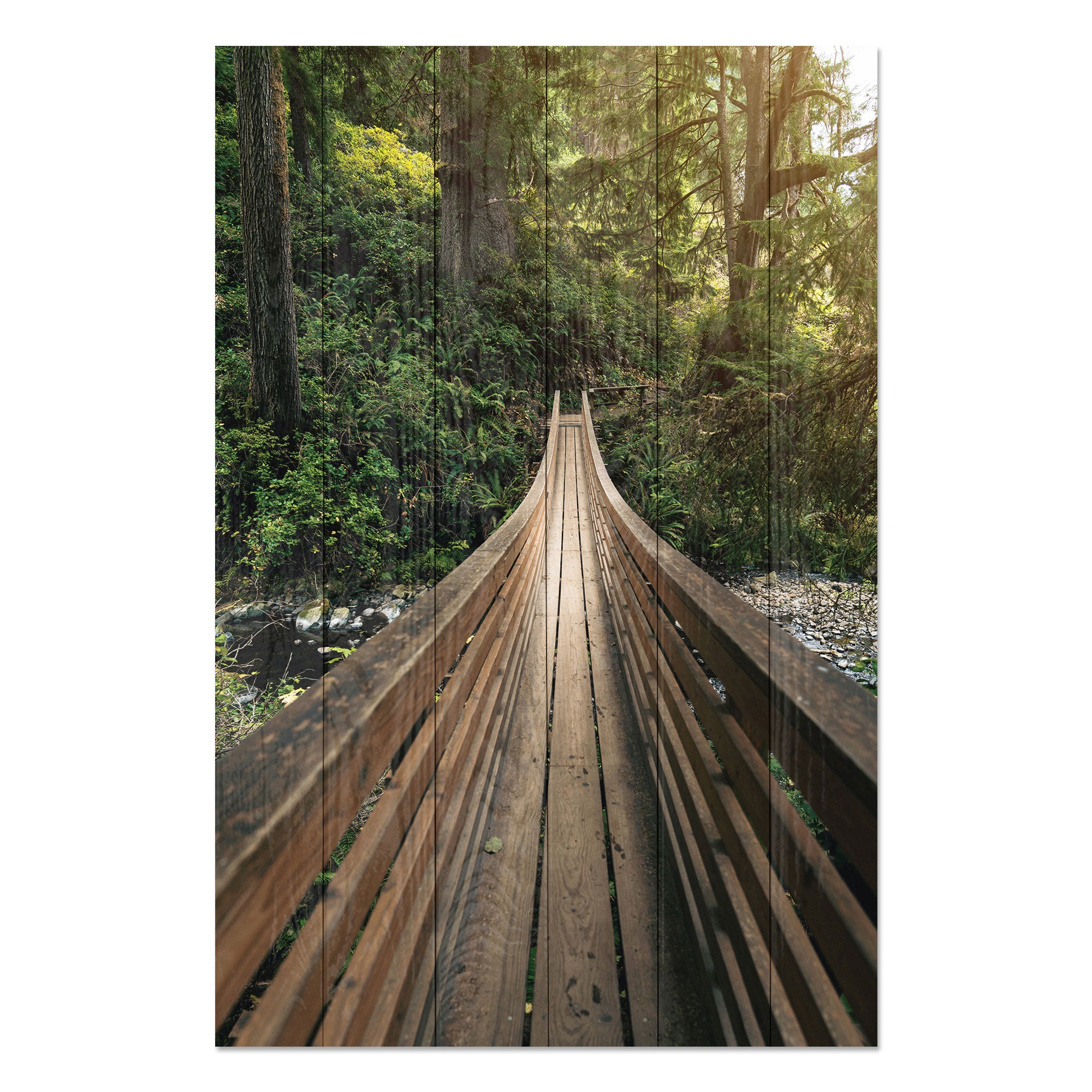 Obraz Wood Waldbrücke-60x90 cm