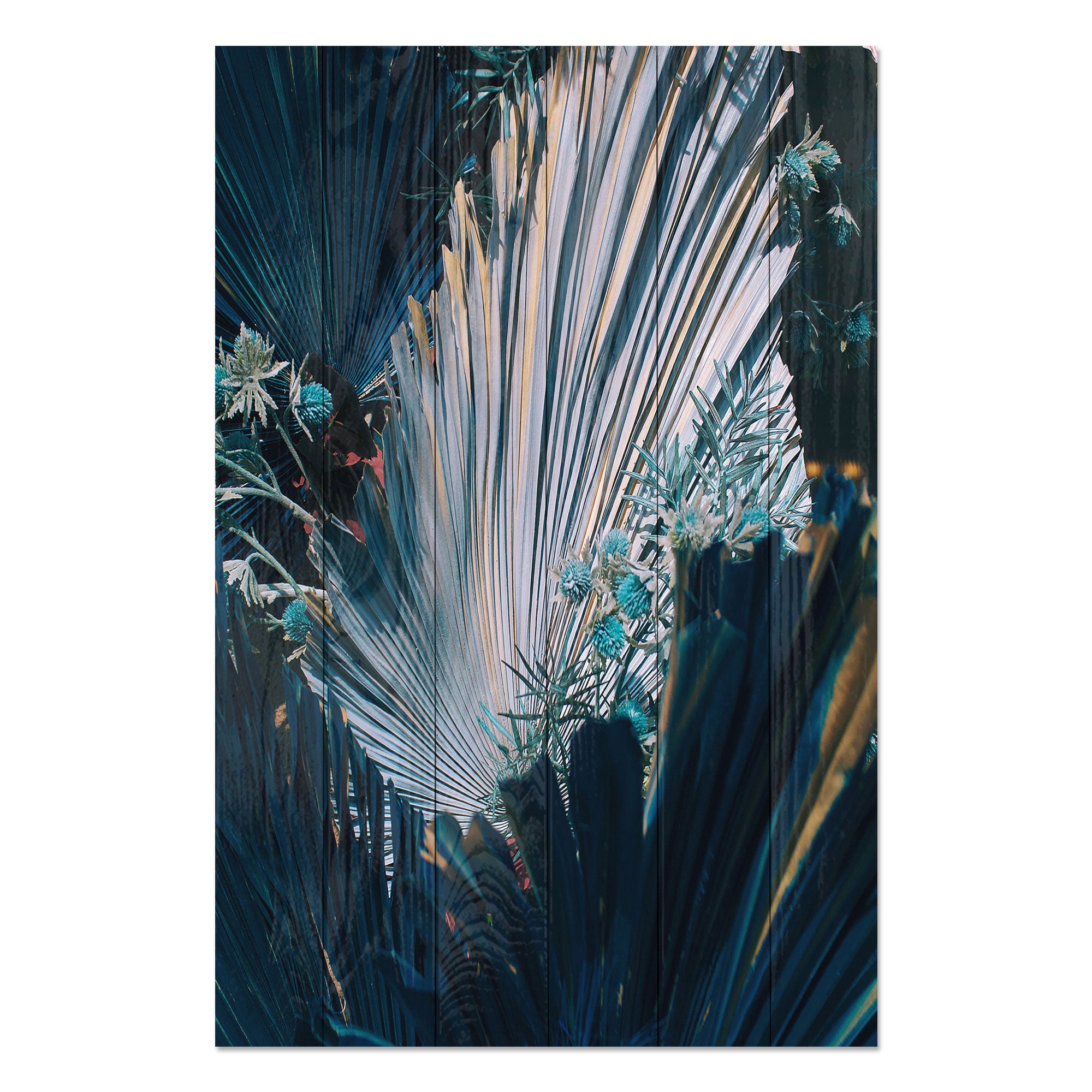 Obraz Wood Květní kompozice-50x70 cm