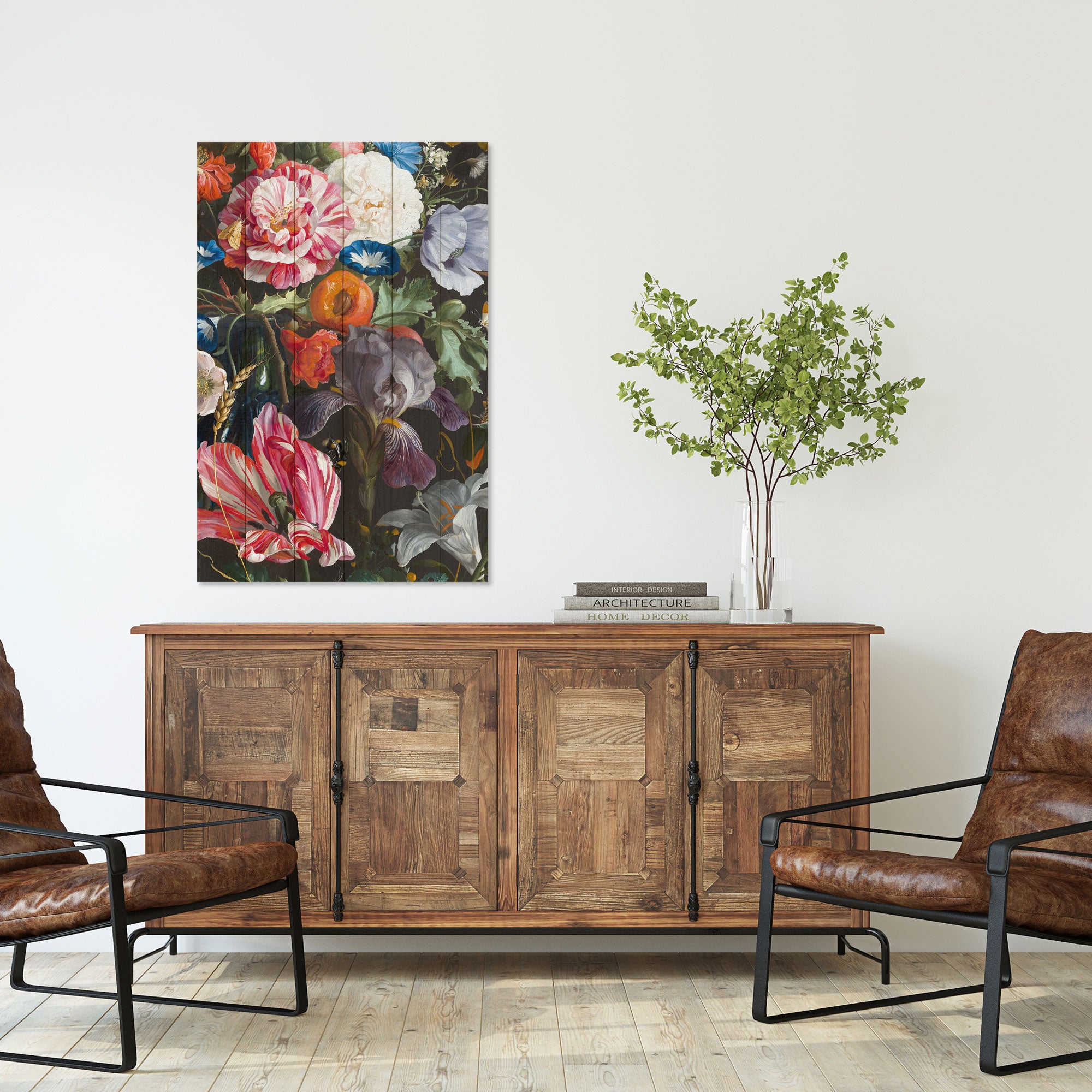 Bild Wood Flower Painting-60x90 cm