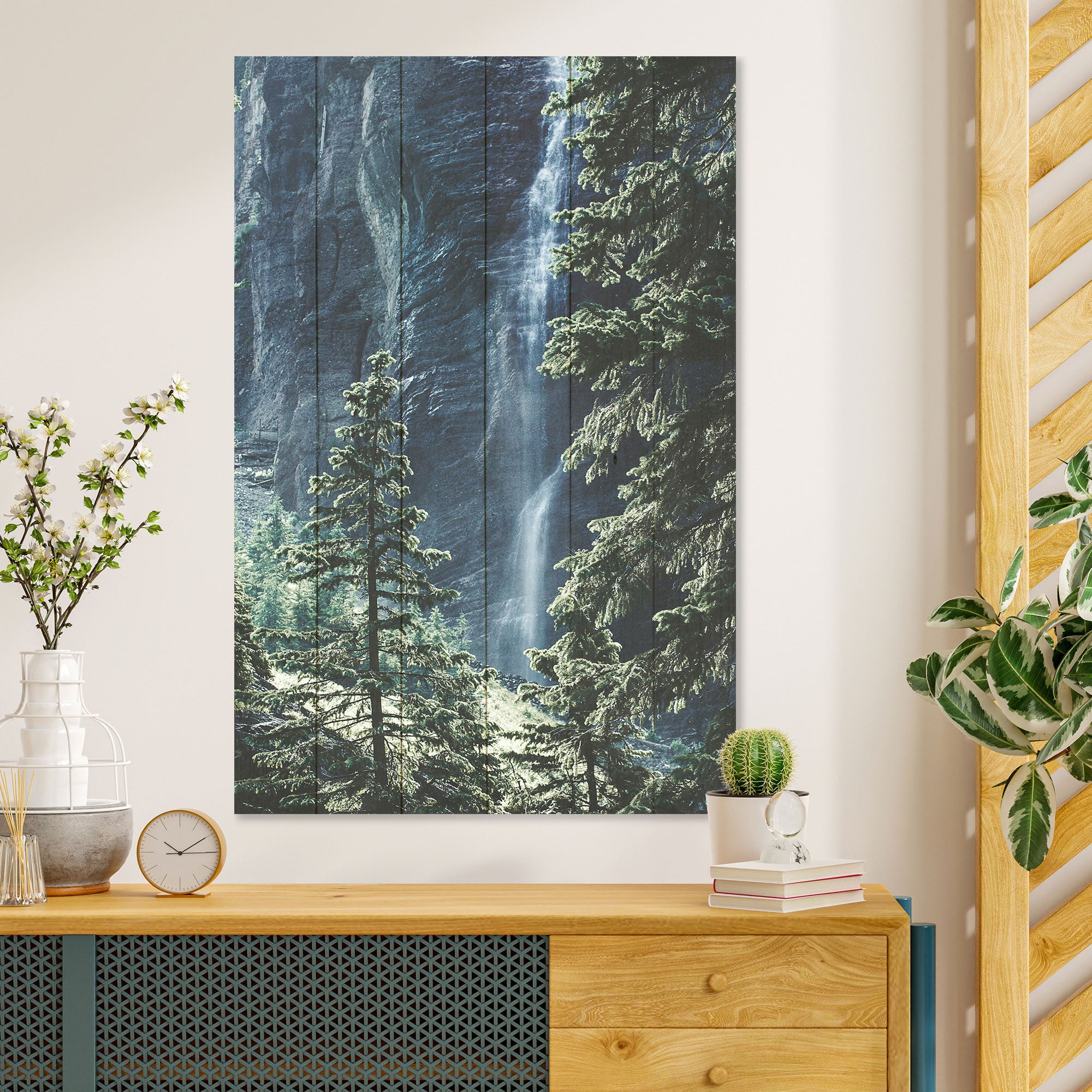 Obraz Wood Forest Waterfall