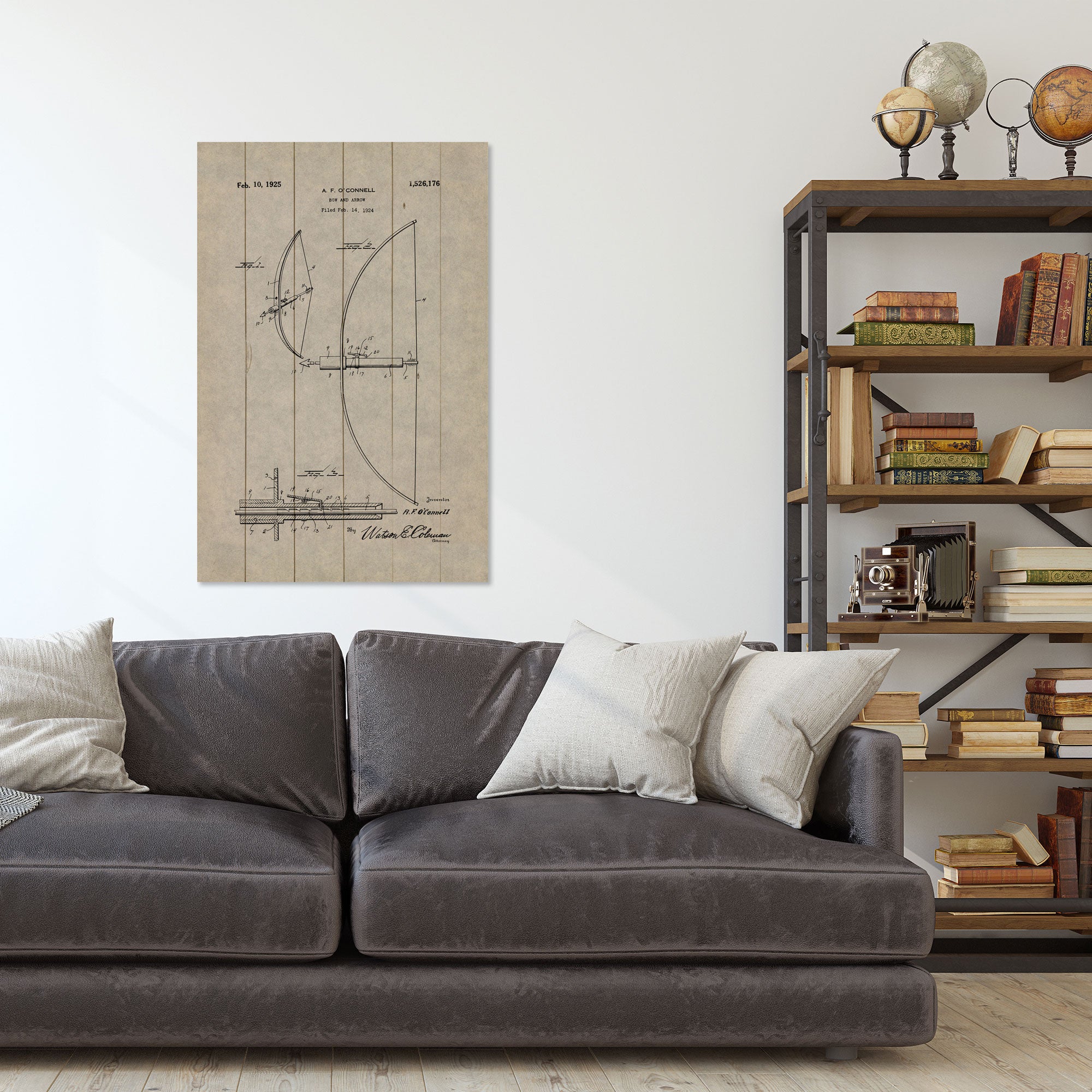 Obraz Wood Starodávny luk-20x30 cm
