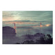 Obraz Dřevo Golden Gate Bridge v mlze-60x90 cm