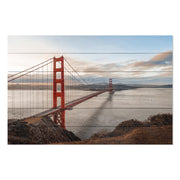 Obraz Wood Golden Gate Bridge