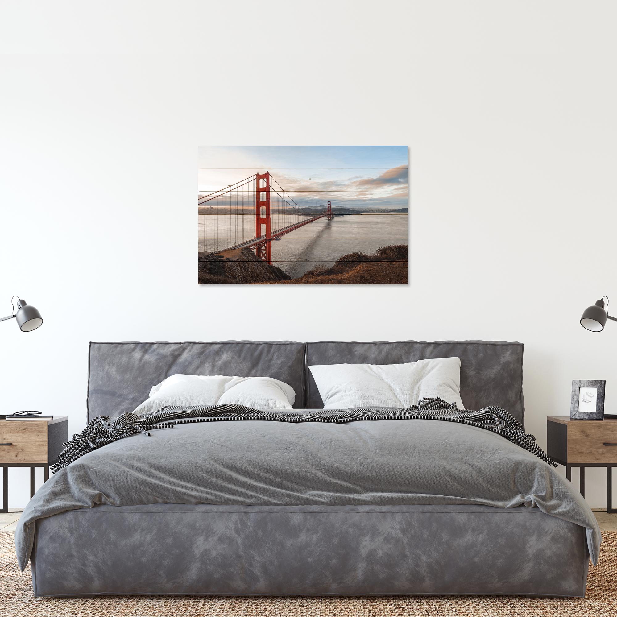 Obraz Wood Golden Gate Bridge