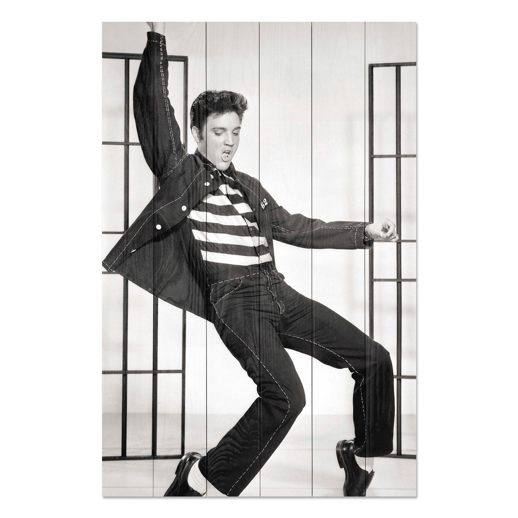 Obraz Wood Elvis Dance-30x40 cm