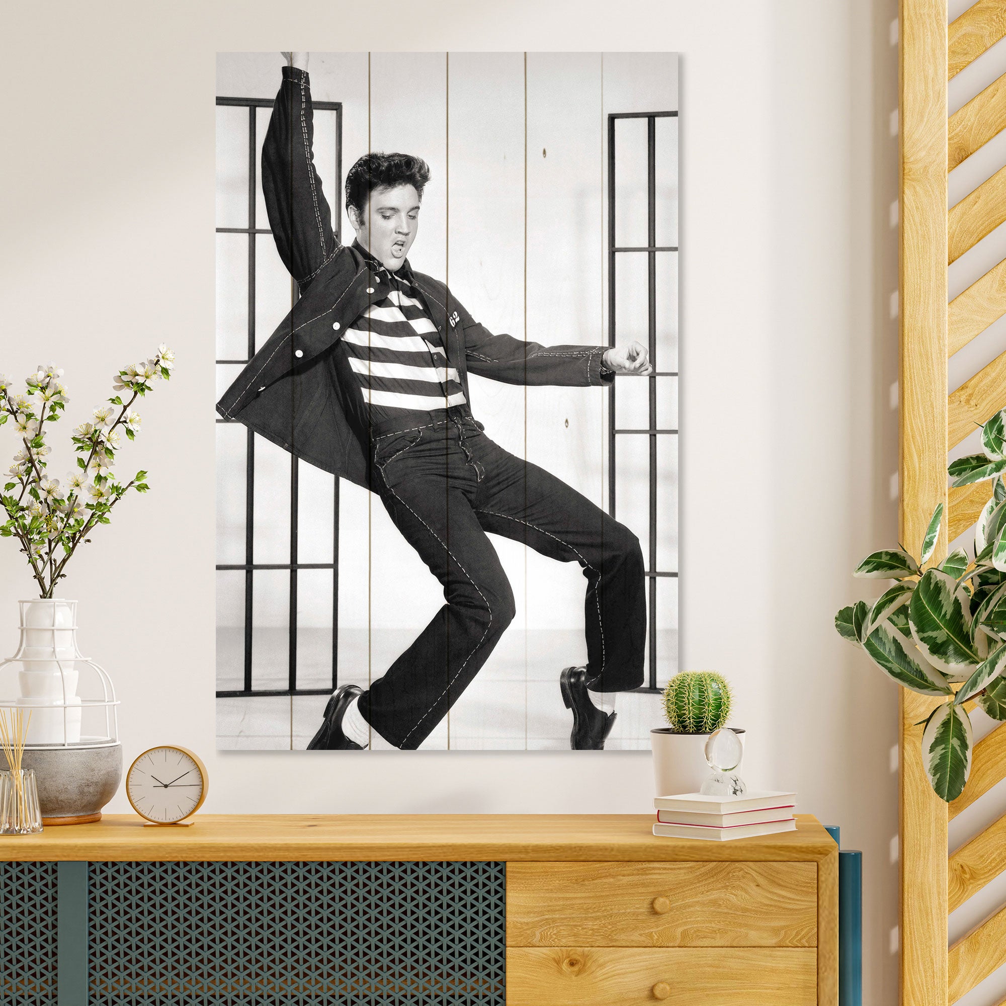 Obraz Wood Elvis Dance