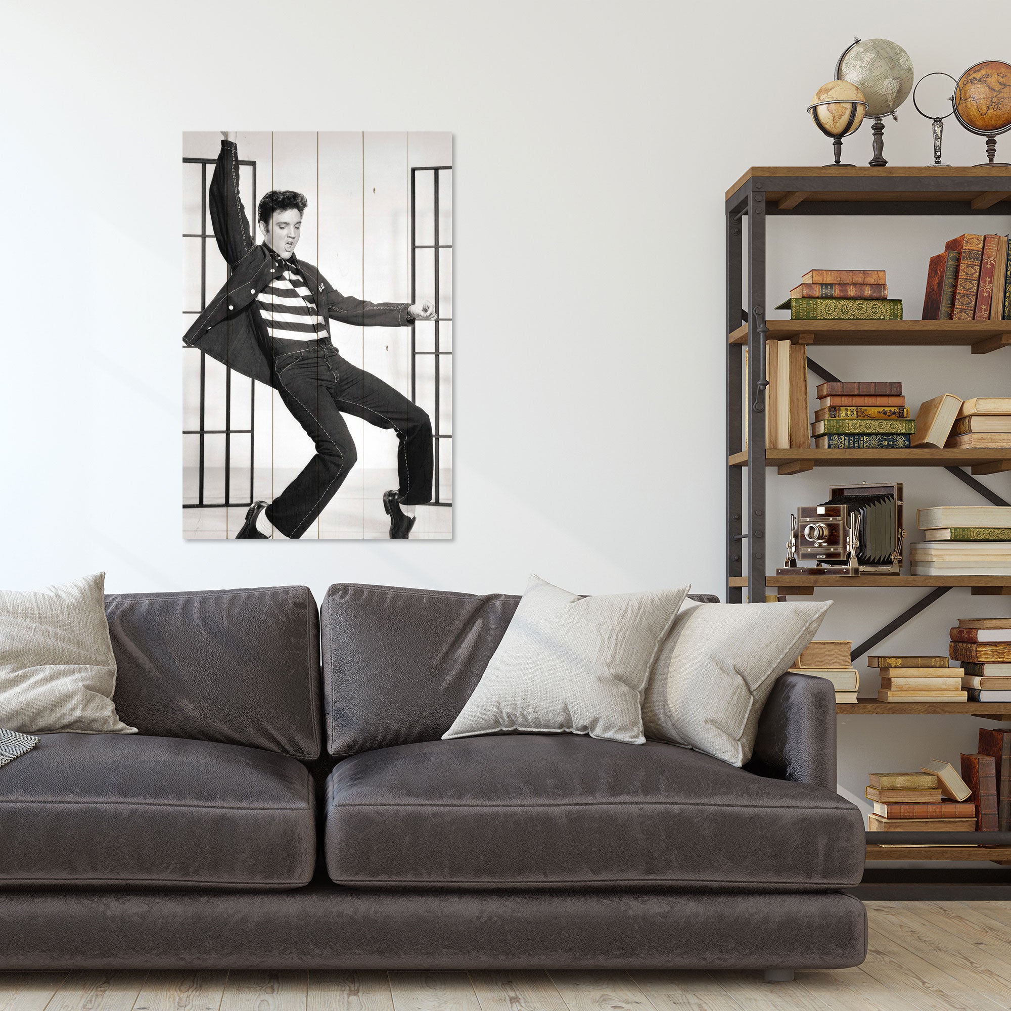 Obraz Wood Elvis Dance-40x60 cm