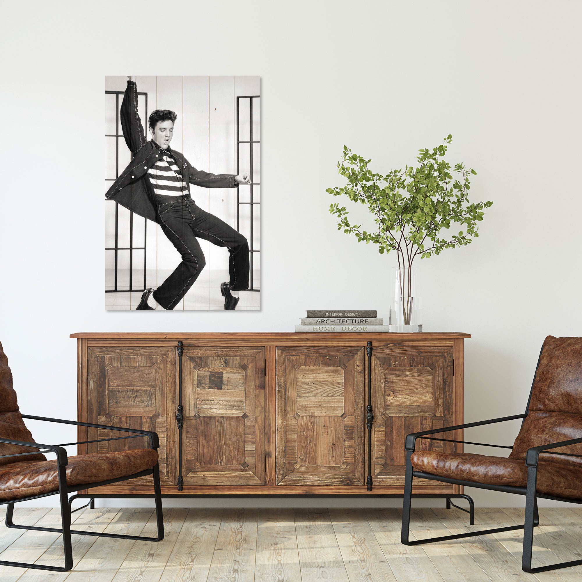 Obraz Wood Elvis Dance