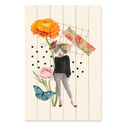 Obraz Wood Feminine Aesthetic Element Cat-40x60 cm