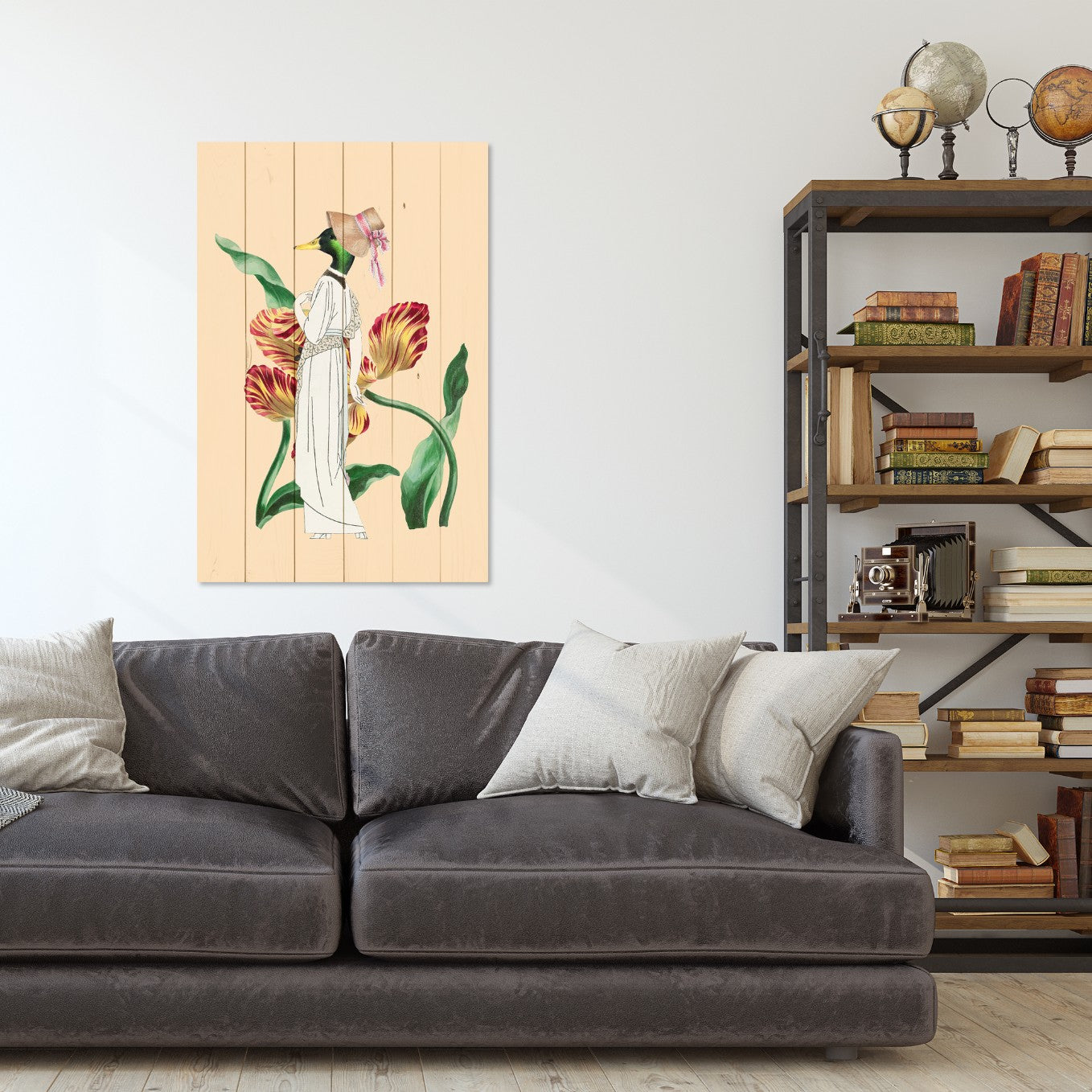 Obraz Wood Exclusive Duck-50x70 cm