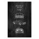 Obraz Wood DeLorean Black-60x90 cm