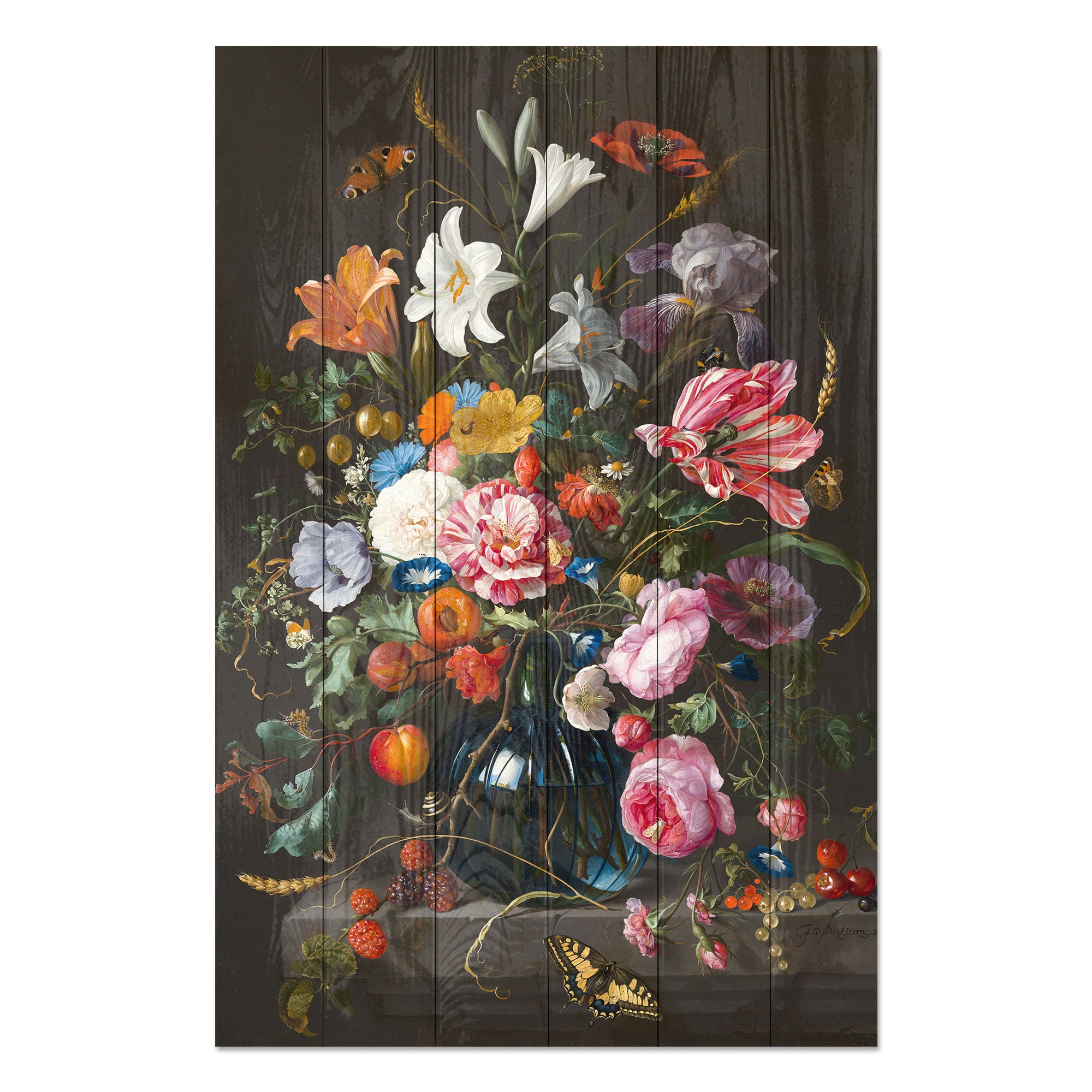 Obraz Wood Colorful Bouquet-60x90 cm
