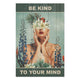 Wood Picture Be Kind to Your Mind-30x30 cm