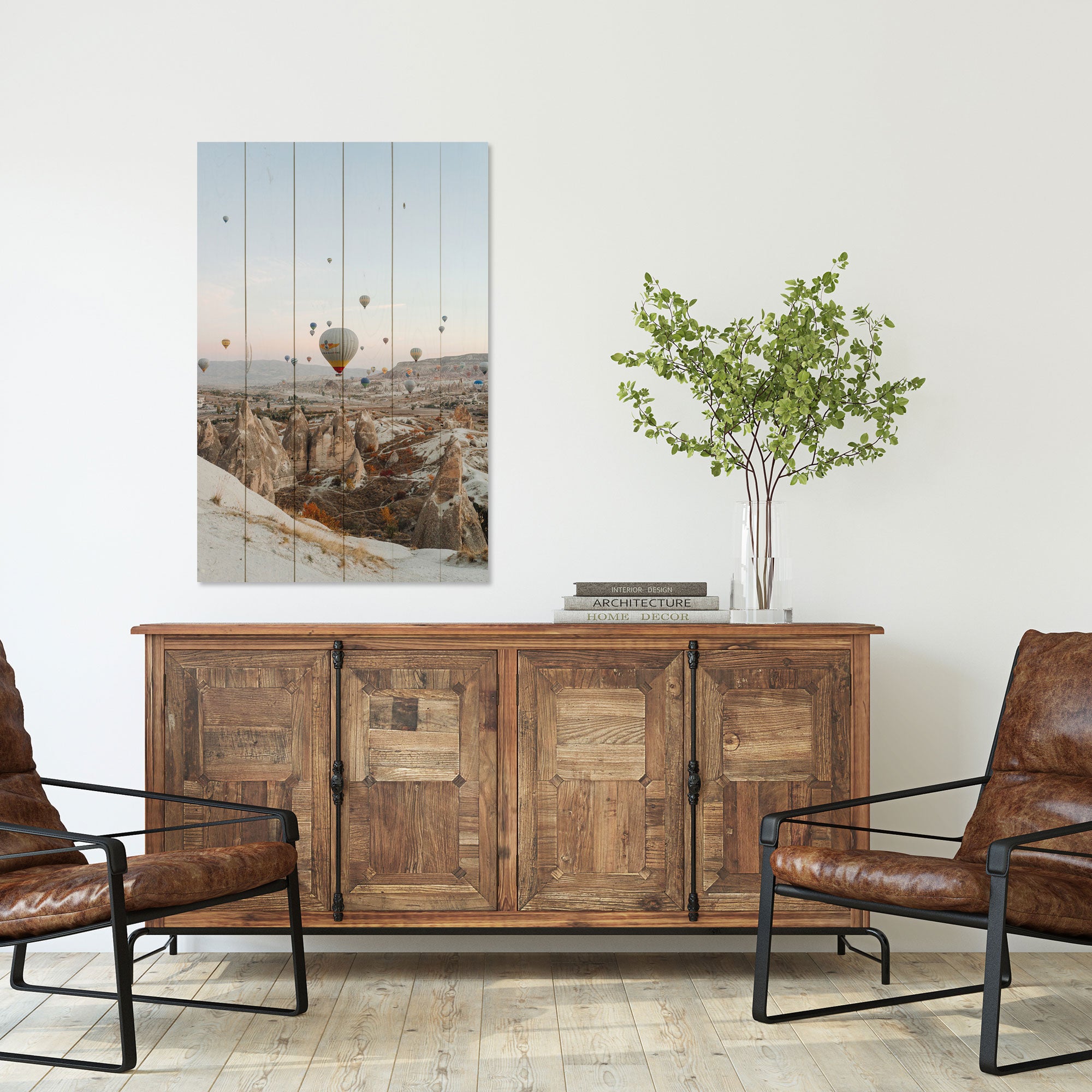 Wood Picture Balloon Flight-50x70 cm