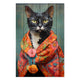 Obraz Wood I see you Cat-40x60 cm