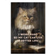 Bild Wood I work hard so my Cat can live a better life-60x90 cm