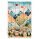 Bild Wood Mountains Pastell Aquarell-40x60 cm