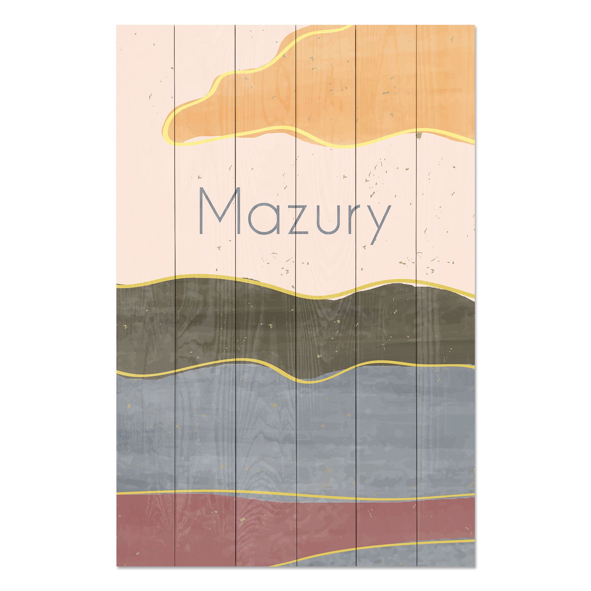 Obraz Wood Mazury-40x60 cm