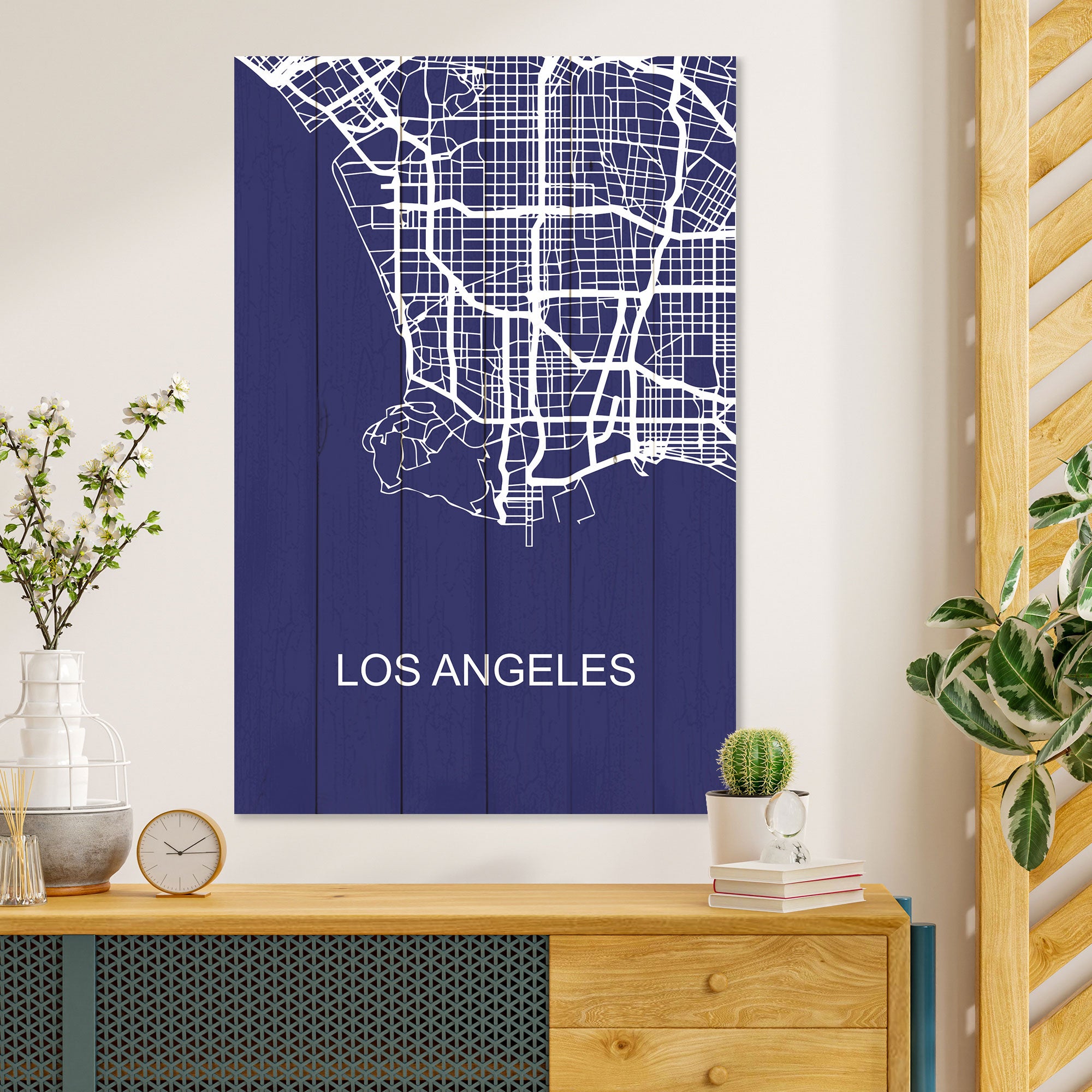 Obraz Dřevěné Los Angeles-40x60 cm