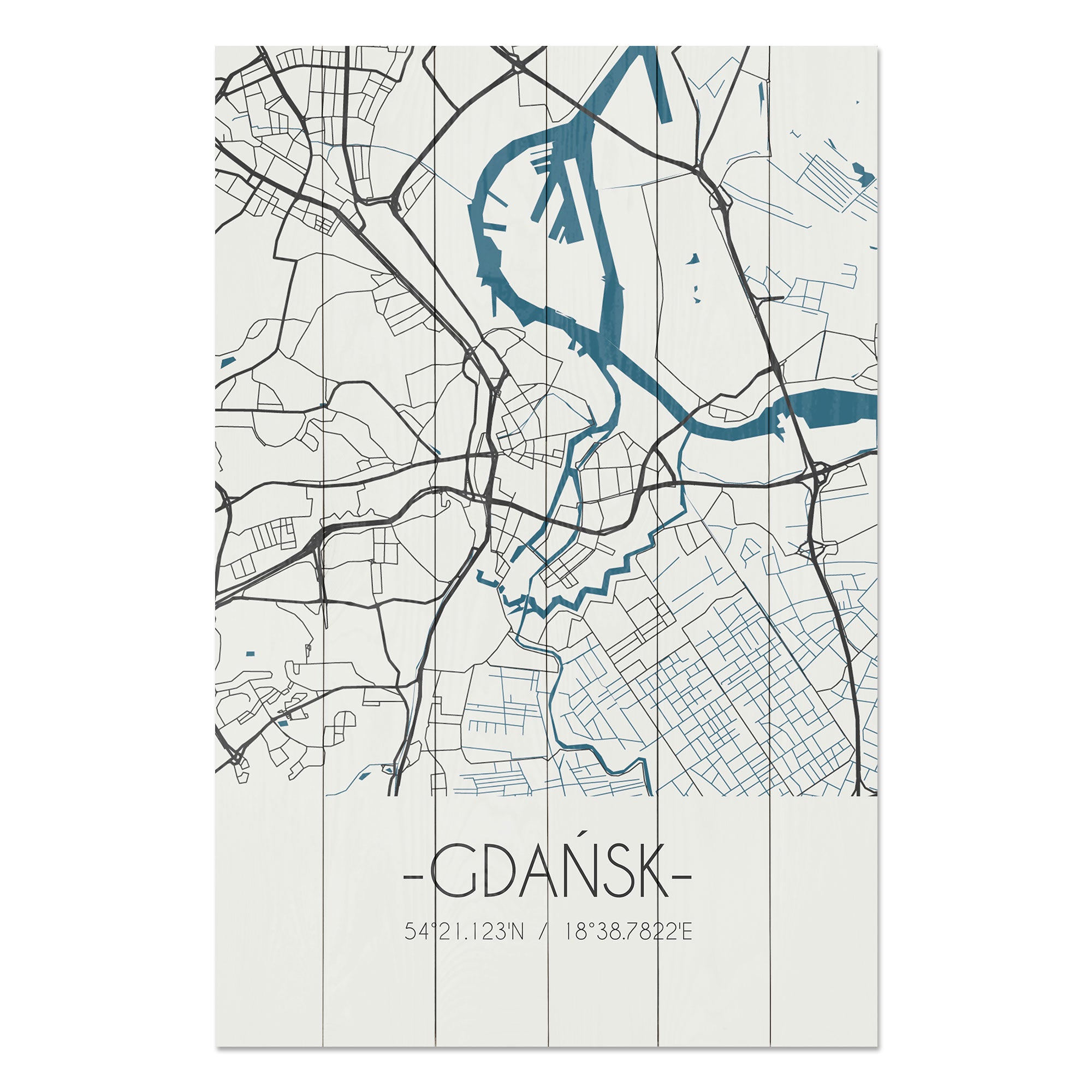 Obraz Wood Gdańsk