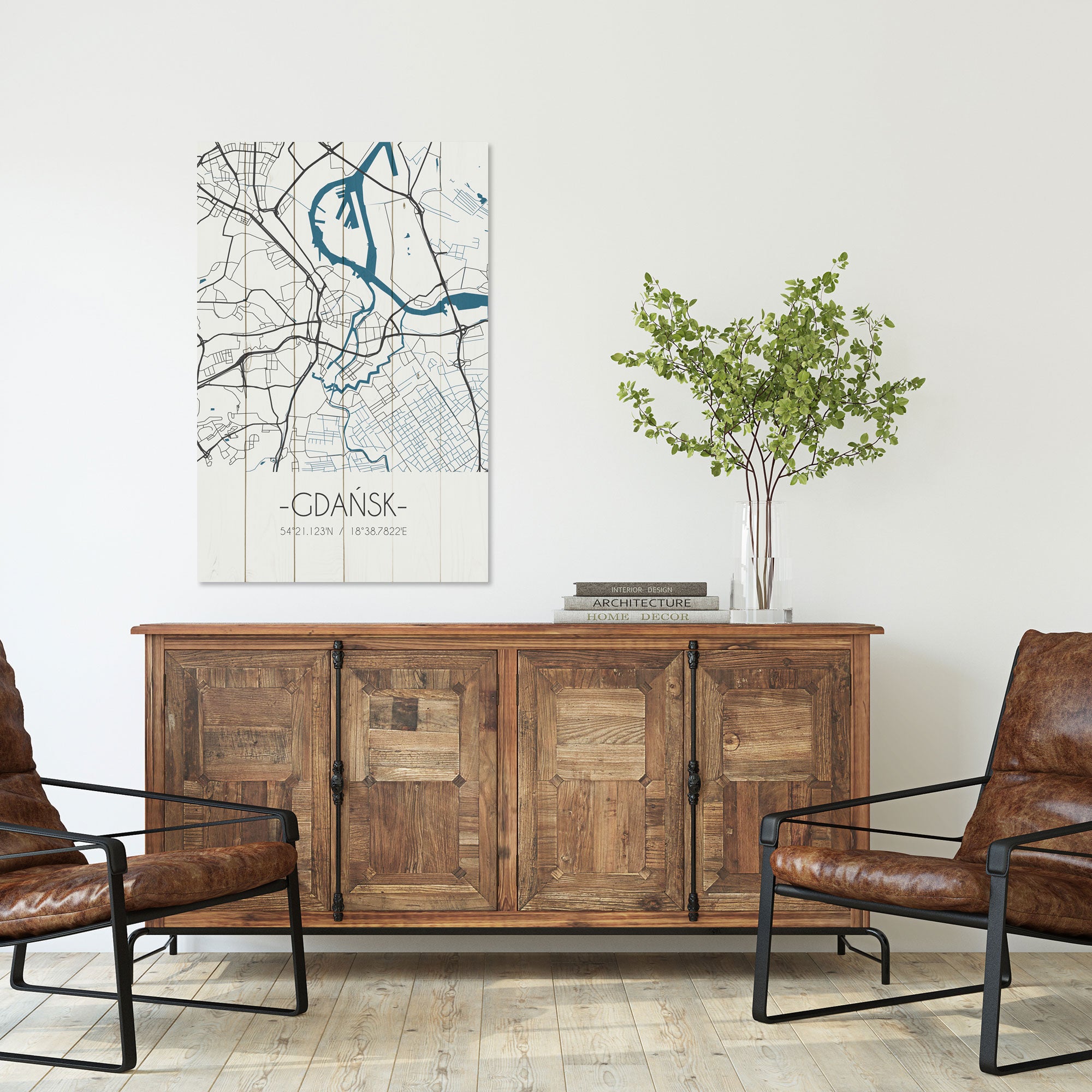Obraz Wood Gdańsk-40x60 cm