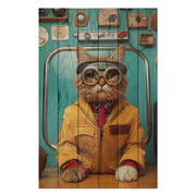 Obraz Wood Engineer Cat