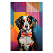 Obraz Wood Dog Mosaic-20x30 cm
