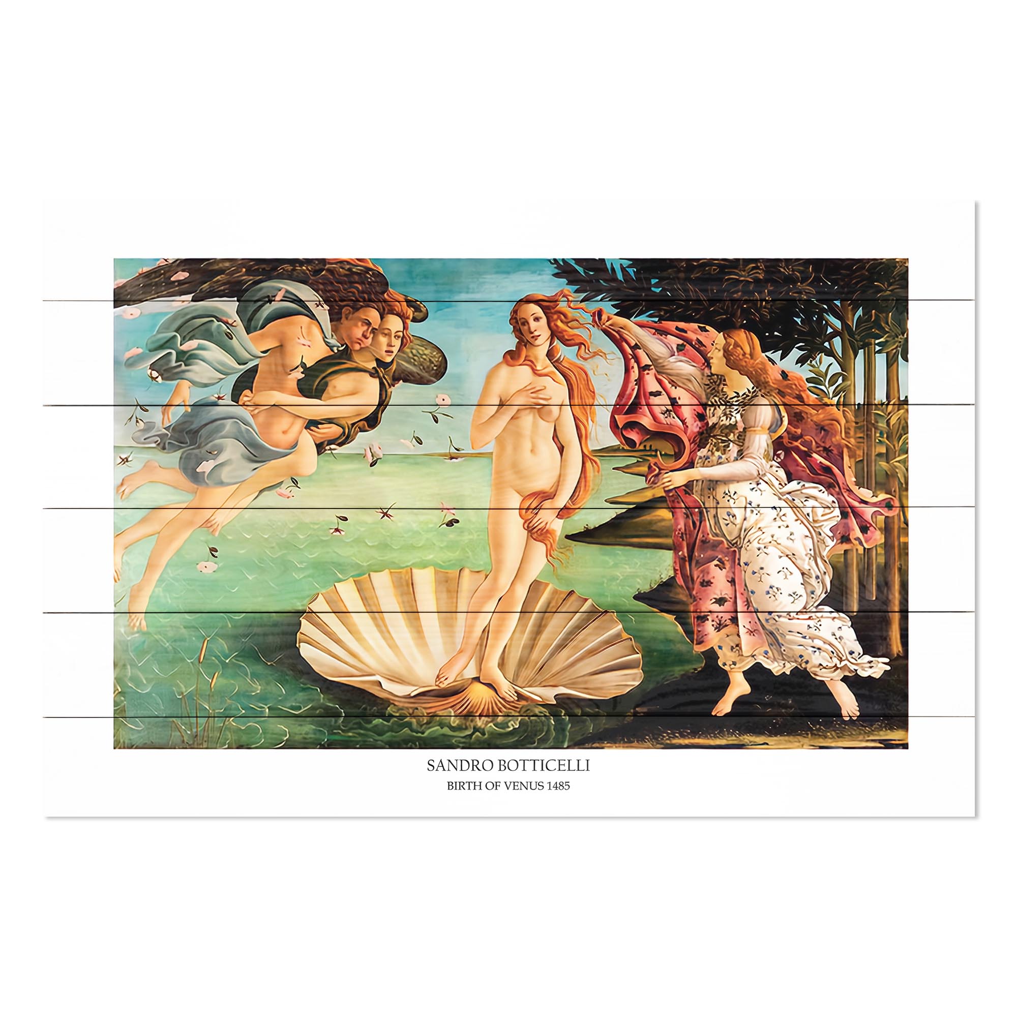 Obraz Wood Botticelli-50x70 cm