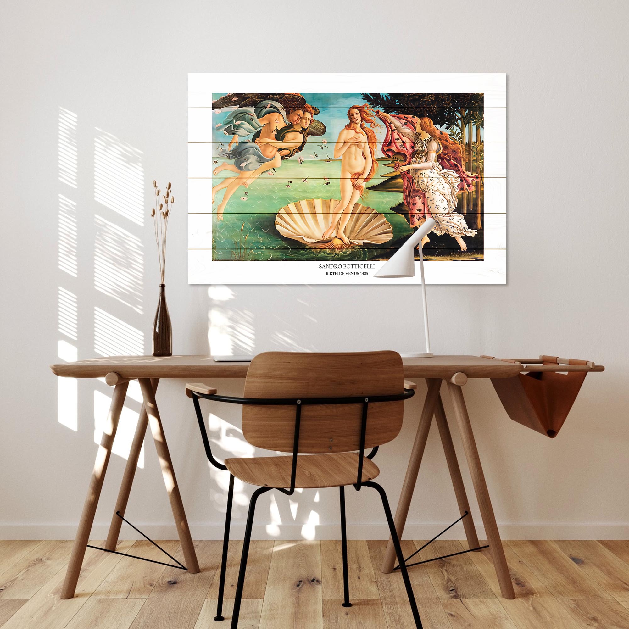 Obraz Wood Botticelli-50x70 cm
