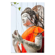 Obraz Wood Buddha Statue-50x70 cm